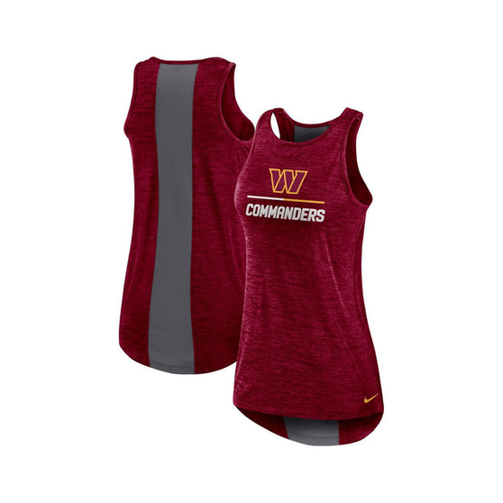 Women's Burgundy Washington Commanders High Neck Performance Tank Top