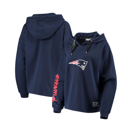 Women's Navy New England Patriots Suzy Pullover Hoodie