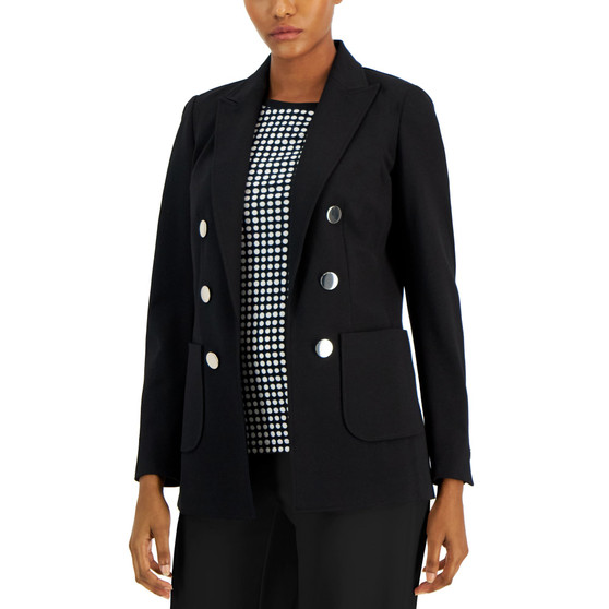 Women's Faux Double-Breasted Jacket