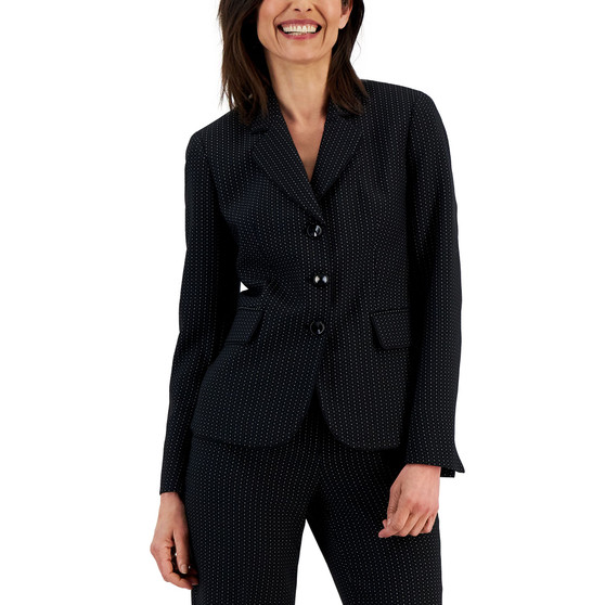 Women's Dot Jacquard Three-Button Jacket
