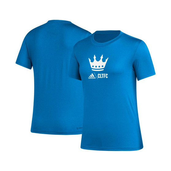 Women's Blue Charlotte FC AEROREADY Club Icon T-shirt