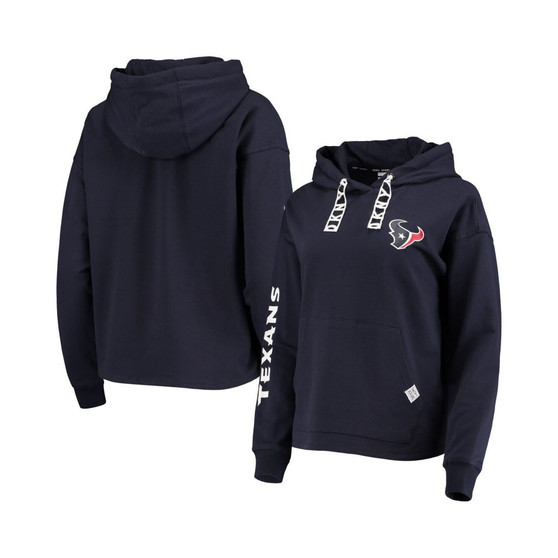 Women's Navy Houston Texans Staci Pullover Hoodie
