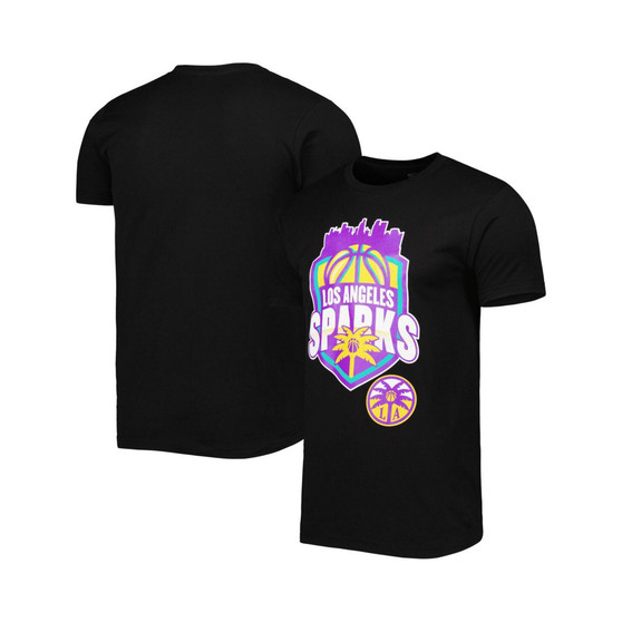 Men's and Women's Black Los Angeles Sparks Crest T-shirt