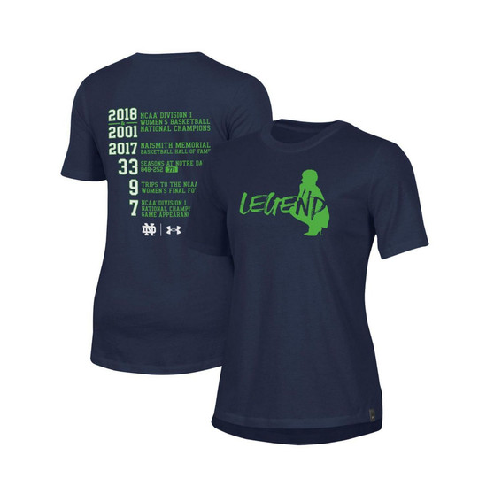 Women's Navy Notre Dame Fighting Irish Muffet McGraw Legend T-shirt