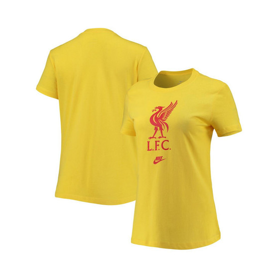 Women's Yellow Liverpool Crest T-Shirt