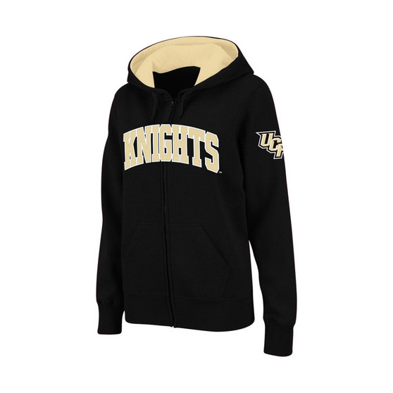 Women's Black UCF Knights Arched Name Full-Zip Hoodie