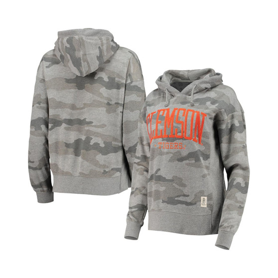 Women's Camo Clemson Tigers Lorenzo Pullover Hoodie