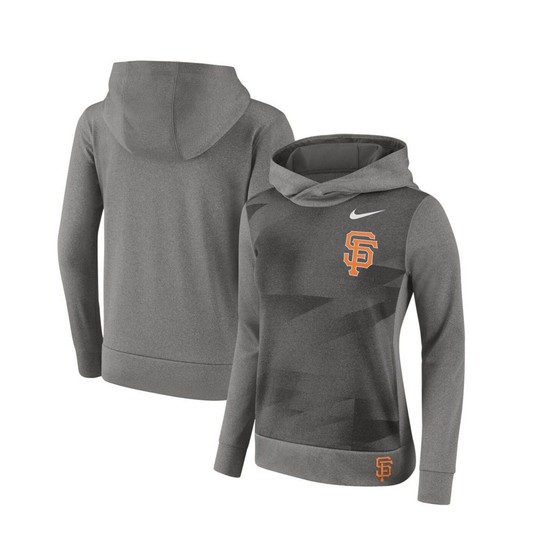Women's Gray San Francisco Giants Performance Pullover Hoodie