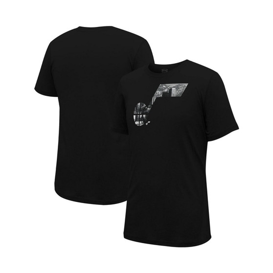 Men's and Women's Black Utah Jazz City View T-shirt