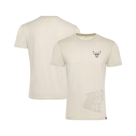 Men's and Women's Cream Chicago Bulls 1966 Collection Comfy Tri-Blend T-shirt