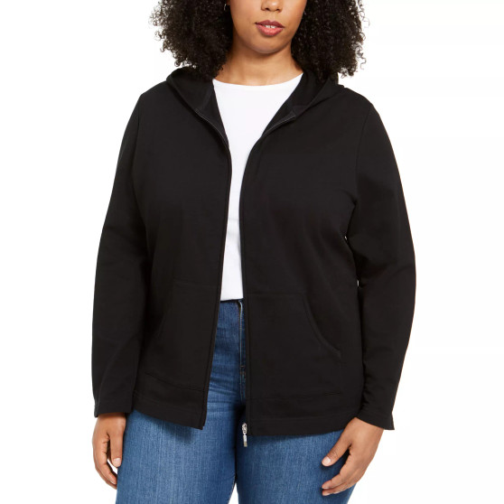 Plus Size Zip-Up Hoodie, Created for Macy's