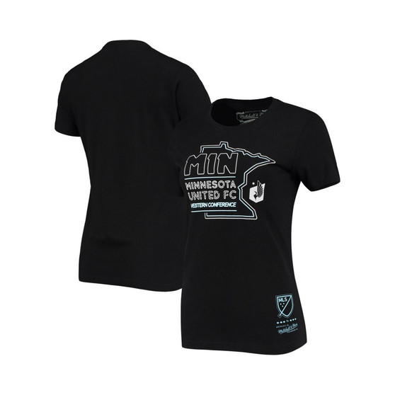 Women's Black Minnesota United Fc Local Neon State T-shirt