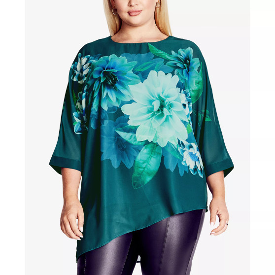 Plus Size Violetta Round Neck Top