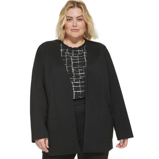 Plus Size Ponte Blazer