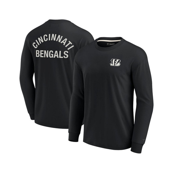 Men's and Women's Black Cincinnati Bengals Super Soft Long Sleeve T-shirt