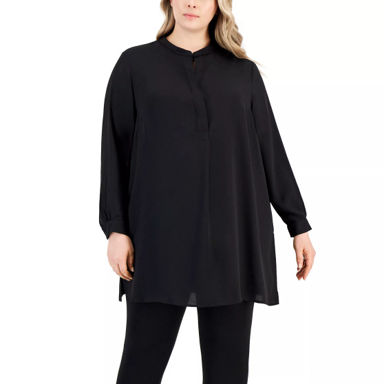Plus Size Longer Length Nehru Tunic