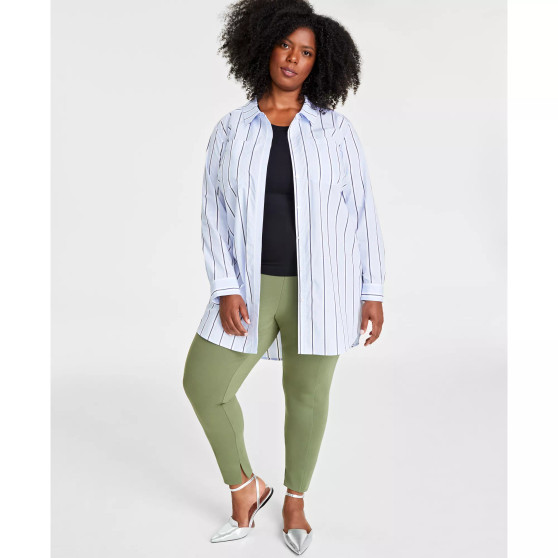 Plus Size Cotton Tunic Shirt, Created for Macy's