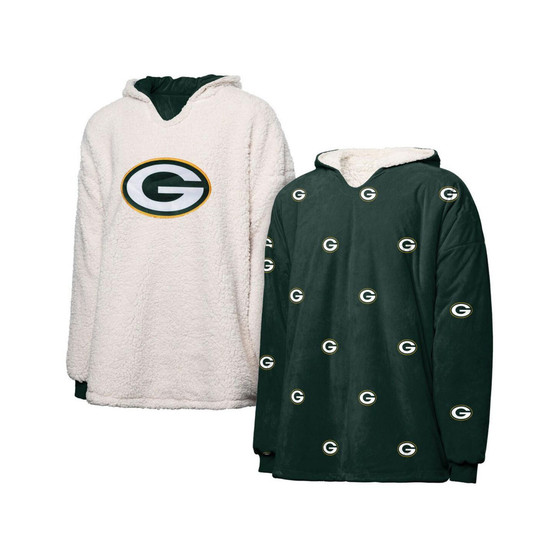 Women's Green Bay Packers Repeat Print Reversible Hoodeez