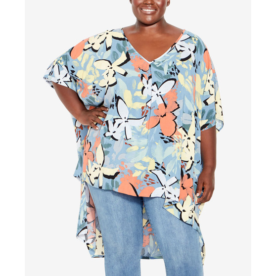Plus Size Evie High Low Top