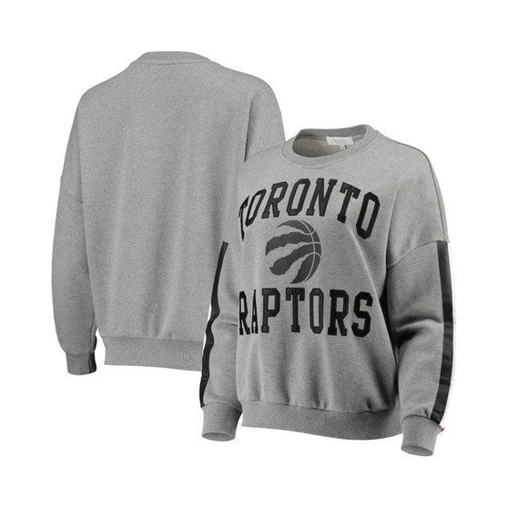 Women's Gray Toronto Raptors Slouchy Rookie Pullover Sweatshirt