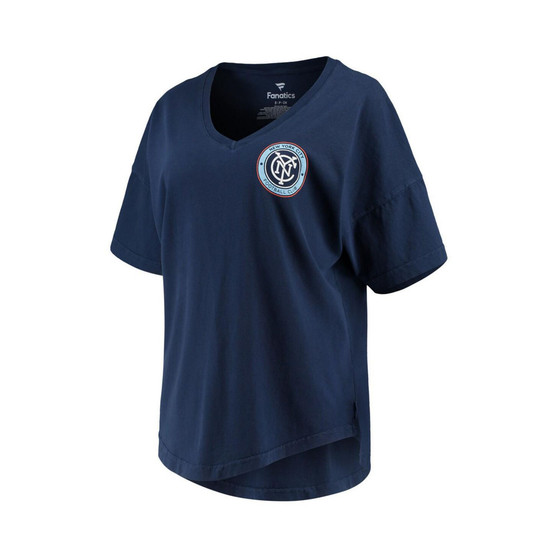 Women's Branded Navy New York City FC Spirit Jersey V-Neck T-shirt