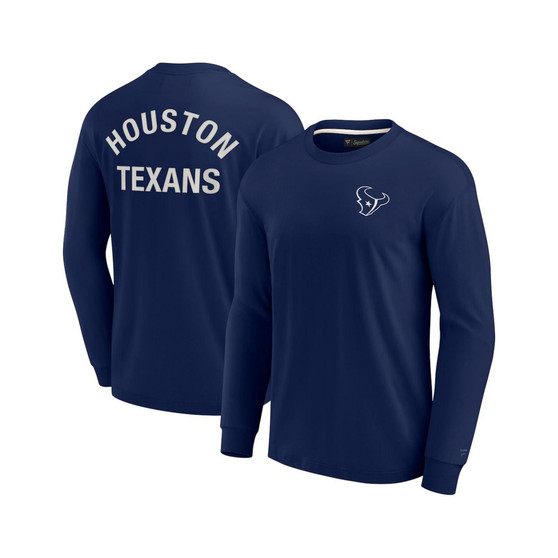Men's and Women's Navy Houston Texans Super Soft Long Sleeve T-shirt