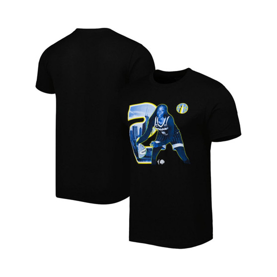Men's and Women's Kahleah Copper Black Chicago Sky Player Skyline T-shirt