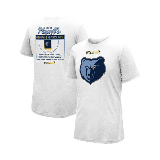 Men's and Women's White Memphis Grizzlies 2023 NBA Playoffs Roster T-shirt