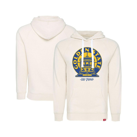 Men's and Women's Cream Golden State Warriors Hometown Gold Blooded Olsen Pullover Hoodie