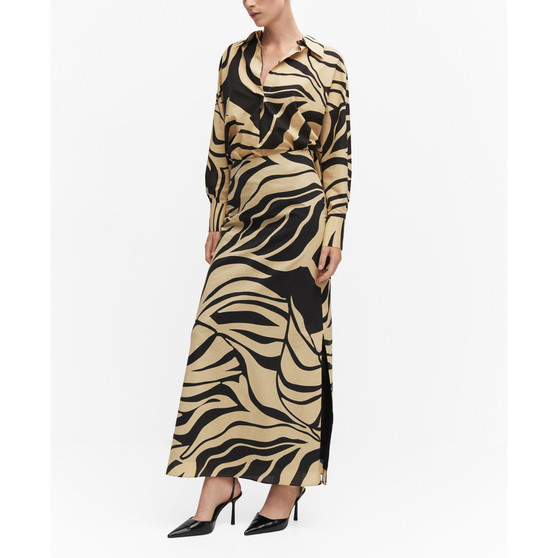 Women's Slit Printed Long Skirt