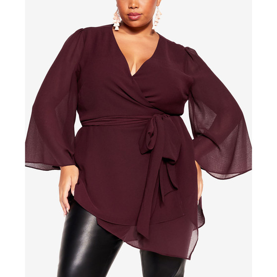 Trendy Plus Size Arya V-neck Top