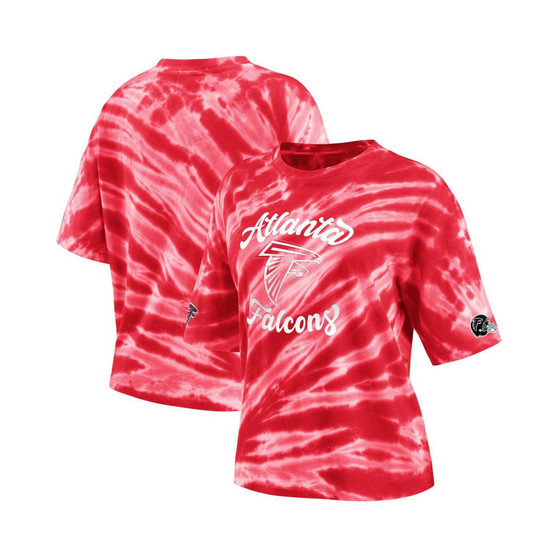 Women's Red Atlanta Falcons Tie-Dye T-shirt