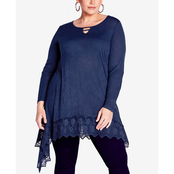 Plus Size Rosey Crush Tunic Top