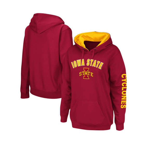 Women's Cardinal Iowa State Cyclones Loud and Proud Pullover Hoodie