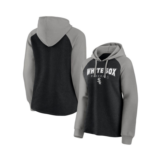 Women's Branded Black and Gray Chicago White Sox Recharged Raglan Pullover Hoodie