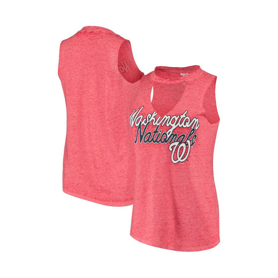 Women's Red Washington Nationals Loyalty Choker Neck Tank Top