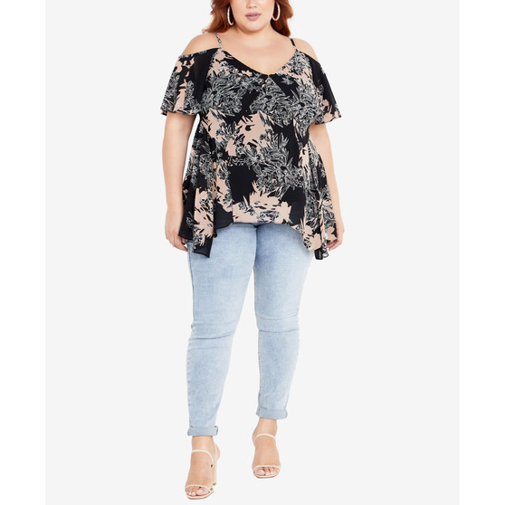 Trendy Plus Size Dulce V-neck Top