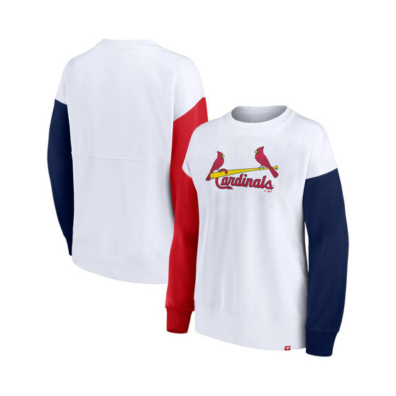 Women's Branded White St. Louis Cardinals Series Pullover Sweatshirt