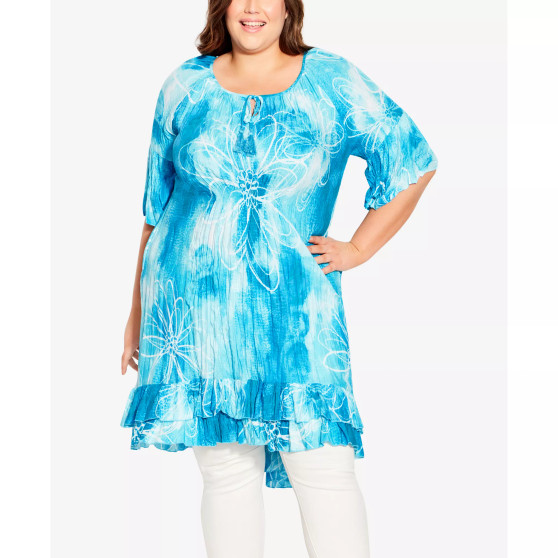 Plus Size Avery Crush Tunic Top