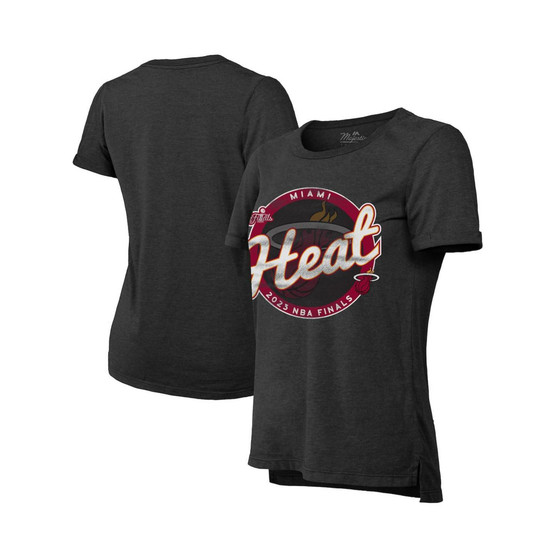 Women's Branded Black Miami Heat 2023 NBA Finals Boyfriend Tri-Blend T-shirt