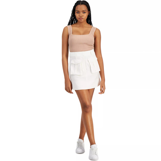 Women's Zip-Front Utility Cargo Skirt