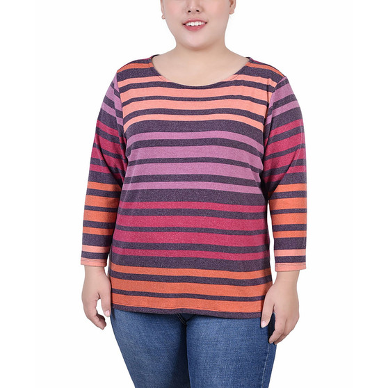 Plus Size Long Sleeve Pullover Top