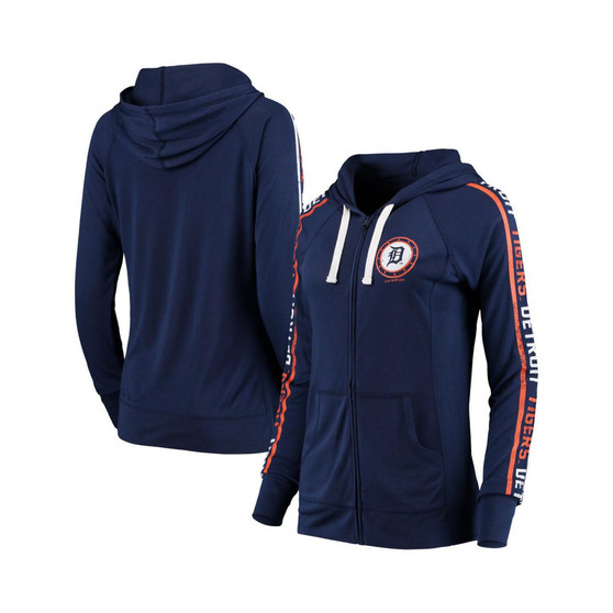 Women's by Alyssa Milano Navy Detroit Tigers Preseason Full-Zip Hoodie