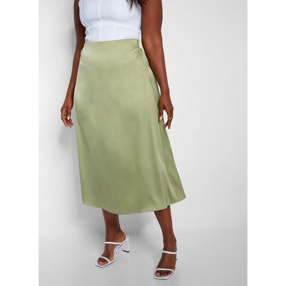Women's Essential Satin Shift Skirt