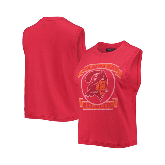 Women's Red Tampa Bay Buccaneers Rib Ranger Muscle Tank Top