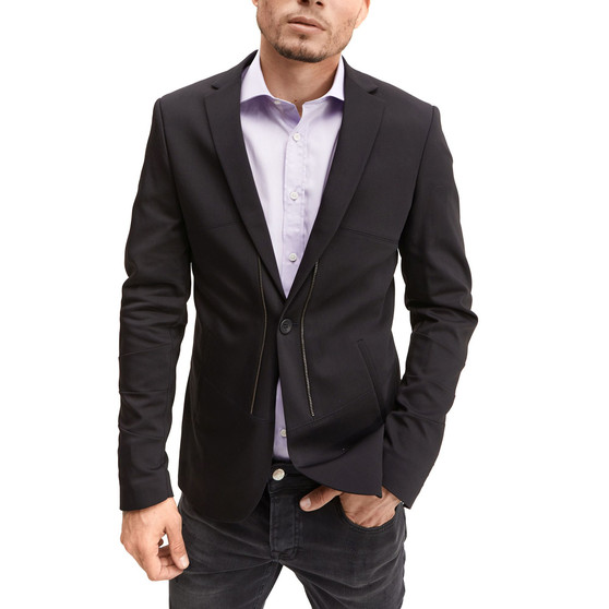Men's Modern Super Stretch Tech Zippered Sport Coat
