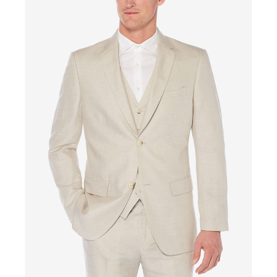 Men's Herringbone Linen Blazer