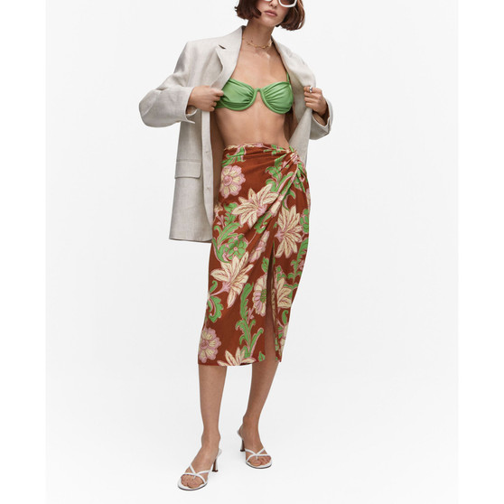 Women's Knot Printed Skirt