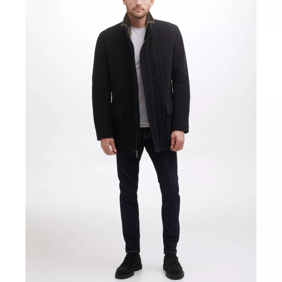 Men's Wool Plush Car Coat