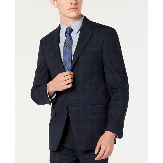 Men's Slim-Fit Wool Blend Suit Separates Jacket